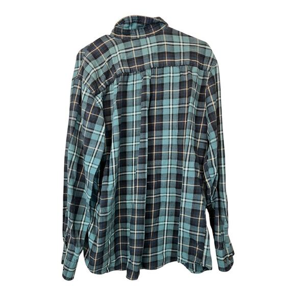 Mens Grunge Flannel Shirt Button Down Distressed Gorpcore Utility - Picture 3 of 3